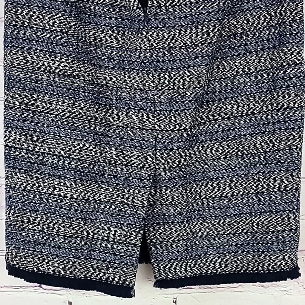 J.Crew Blue White and Black Tweed Skirt. Size 6